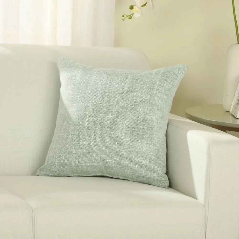 2X Throw Pillows Sage Green/cream Couch Toss